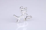 Cat Charm, Made from Solid Cast Silver
