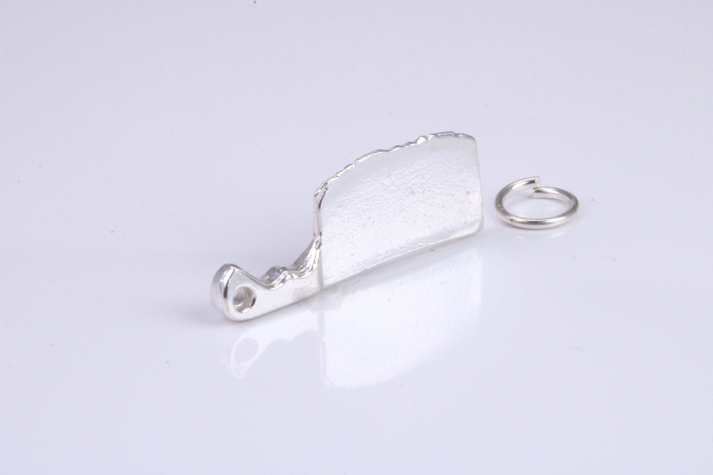 Cleaver Charm, Traditional Charm, Made from Solid 925 Grade Sterling Silver, Complete with Attachment Link