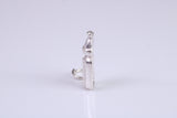 Baby Milk Bottle Charm, Made from Solid Cast Silver