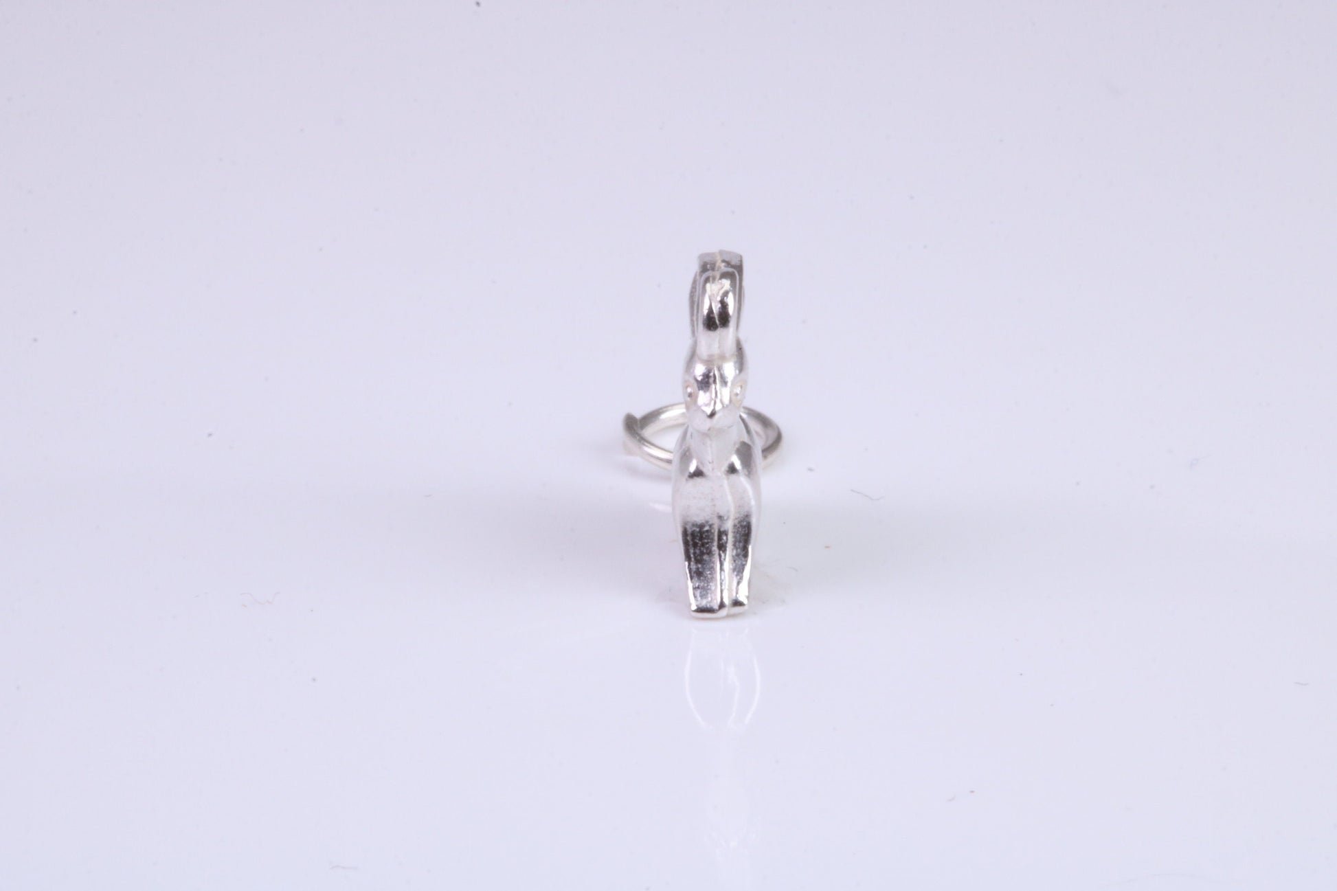 Bunny Rabbit Charm, Traditional Charm, Made from Solid 925 Grade Sterling Silver, Complete with Attachment Link