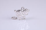 Sheep Charm, Traditional Charm, Made from Solid 925 Grade Sterling Silver, Complete with Attachment Link