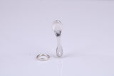 Spoon Charm, Traditional Charm, Made from Solid 925 Grade Sterling Silver, Complete with Attachment Link