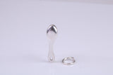Spoon Charm, Traditional Charm, Made from Solid 925 Grade Sterling Silver, Complete with Attachment Link