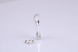 Spoon Charm, Traditional Charm, Made from Solid 925 Grade Sterling Silver, Complete with Attachment Link