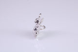 Frog Charm, Traditional Charm, Made from Solid 925 Grade Sterling Silver, Complete with Attachment Link