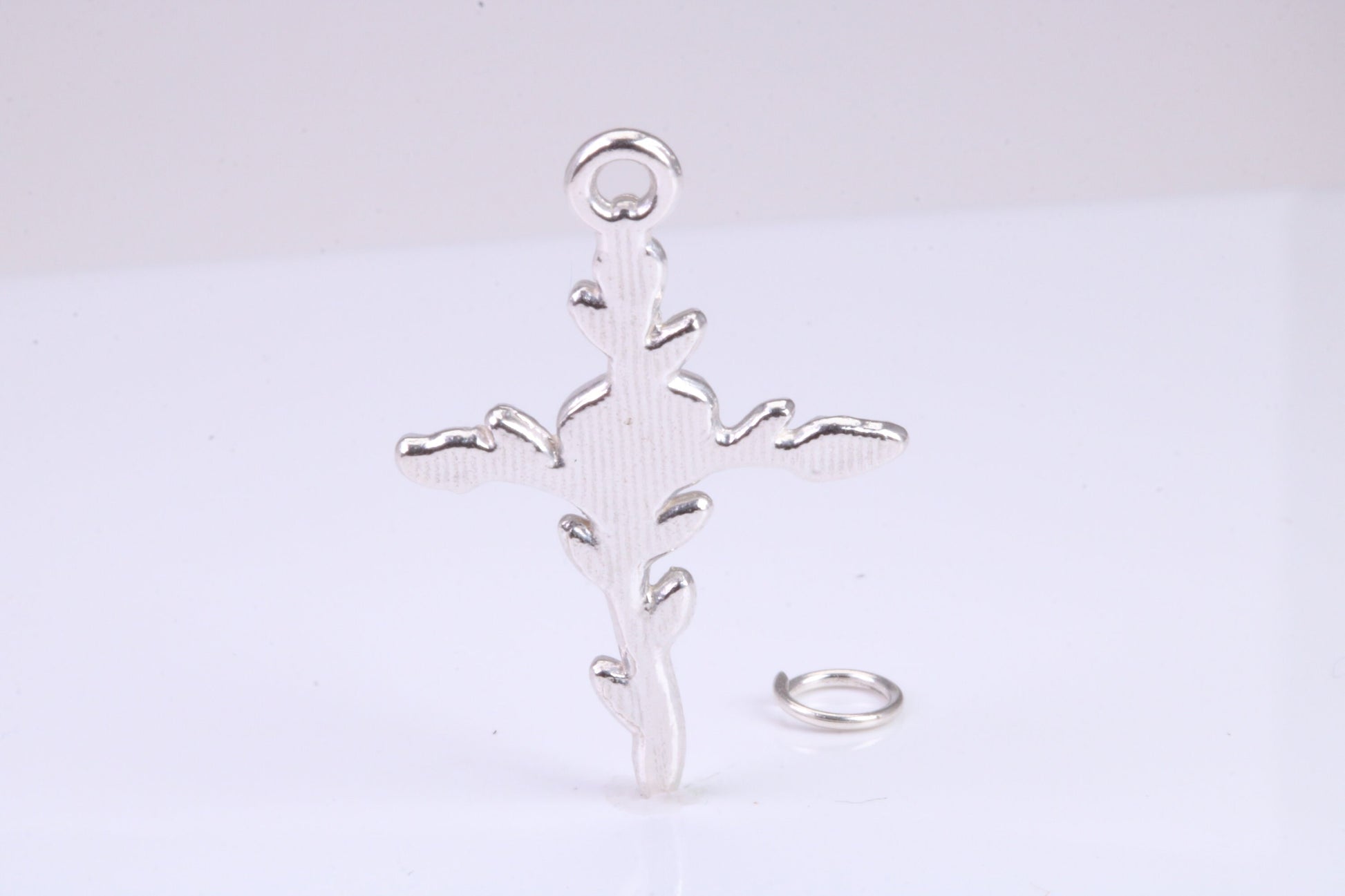 33 mm Long Cross Necklace, made from solid Sterling Silver, With 18 Inch Long Chain