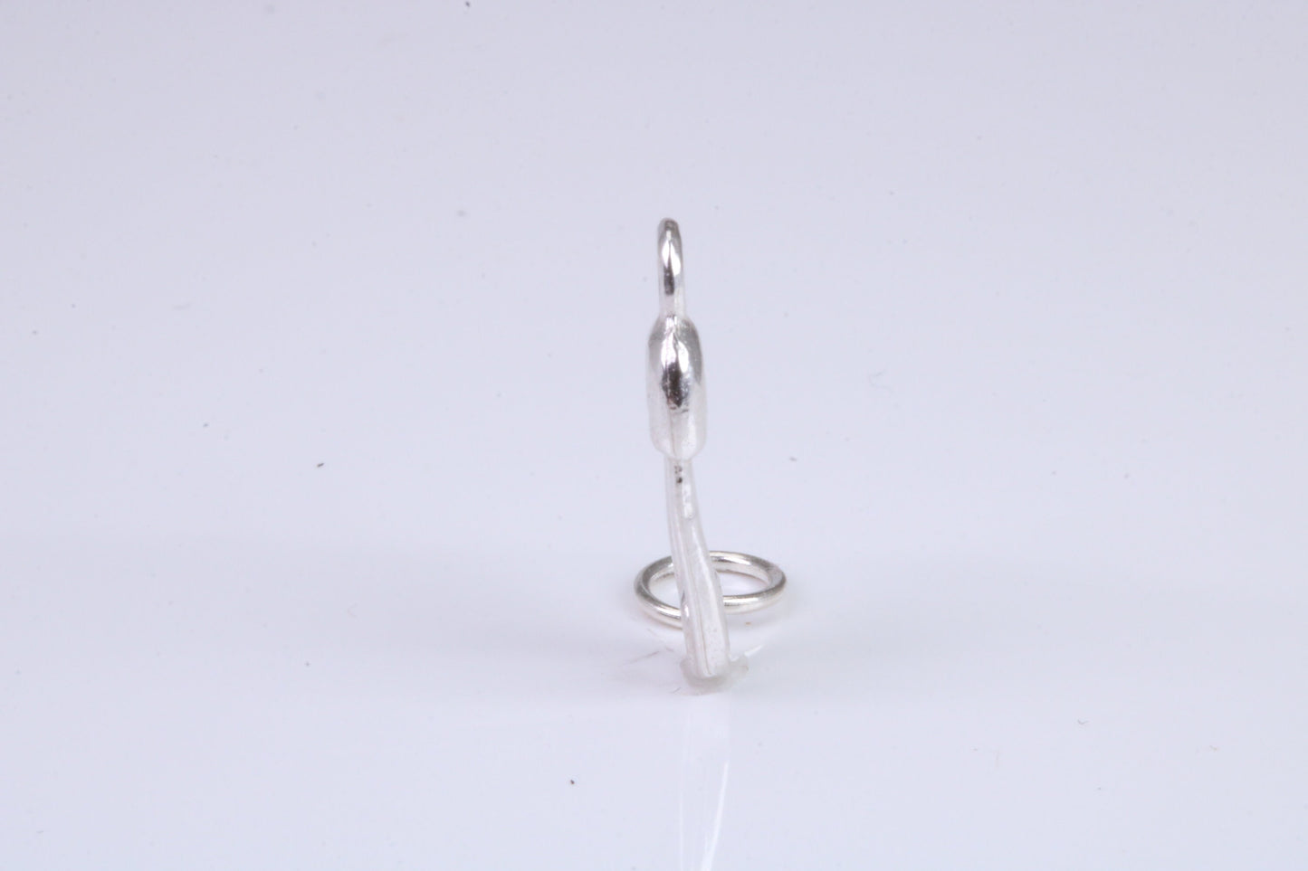 Safety Pin Charm, Traditional Charm, Made from Solid 925 Grade Sterling Silver, Complete with Attachment Link