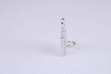 Office Building Charm, Made from Solid Cast Silver