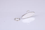 Peace Charm, Made from Solid Cast Silver