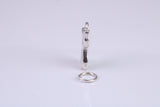 Cat Charm, Made from Solid Cast Silver