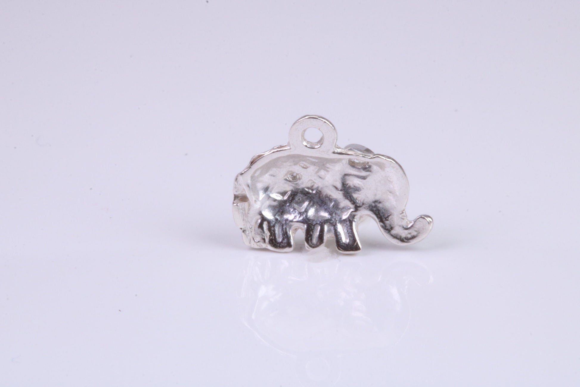 Elephant Charm, Traditional Charm, Made from Solid 925 Grade Sterling Silver, Complete with Attachment Link