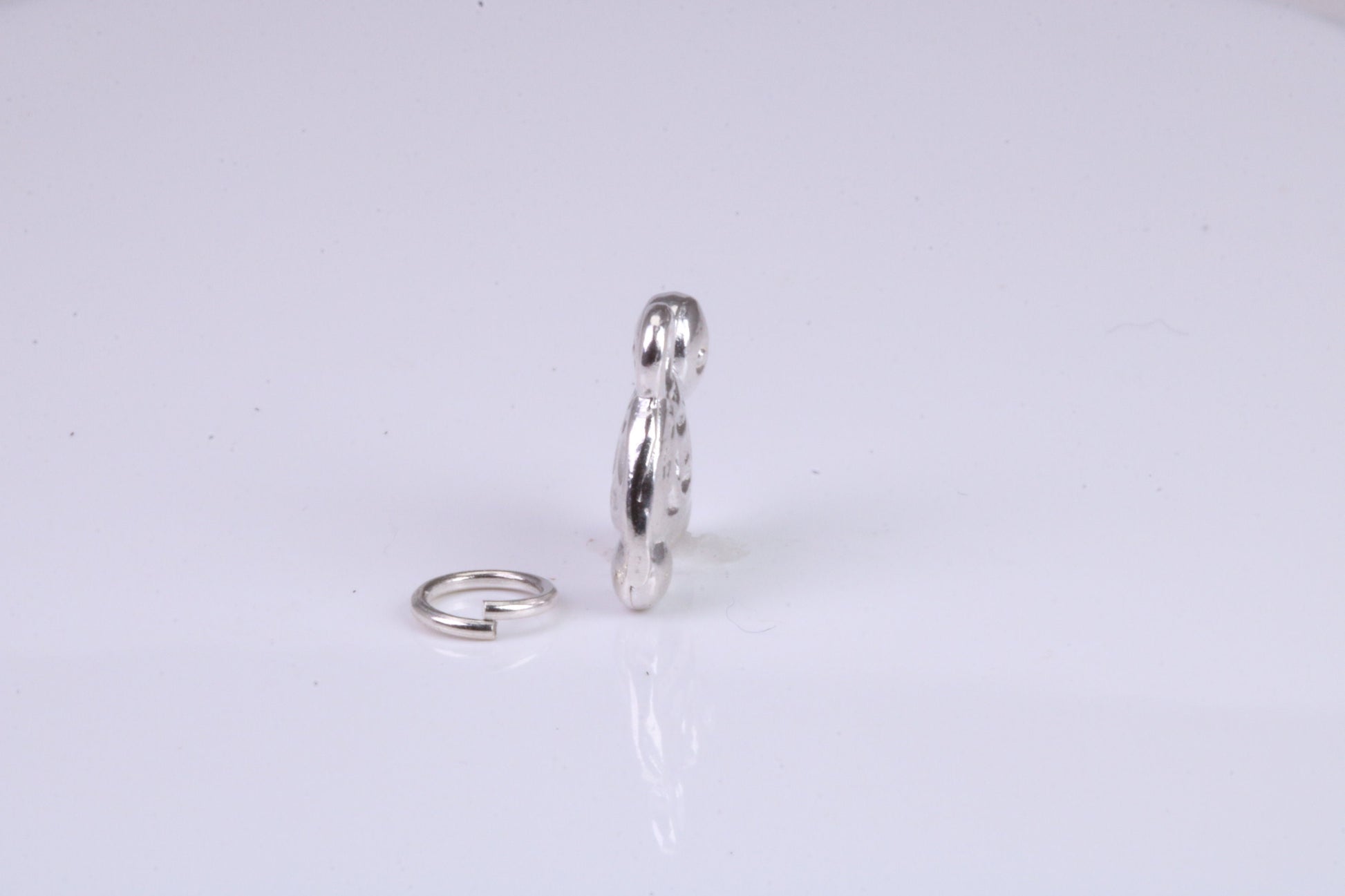 Tortoise Charm, Traditional Charm, Made from Solid 925 Grade Sterling Silver, Complete with Attachment Link