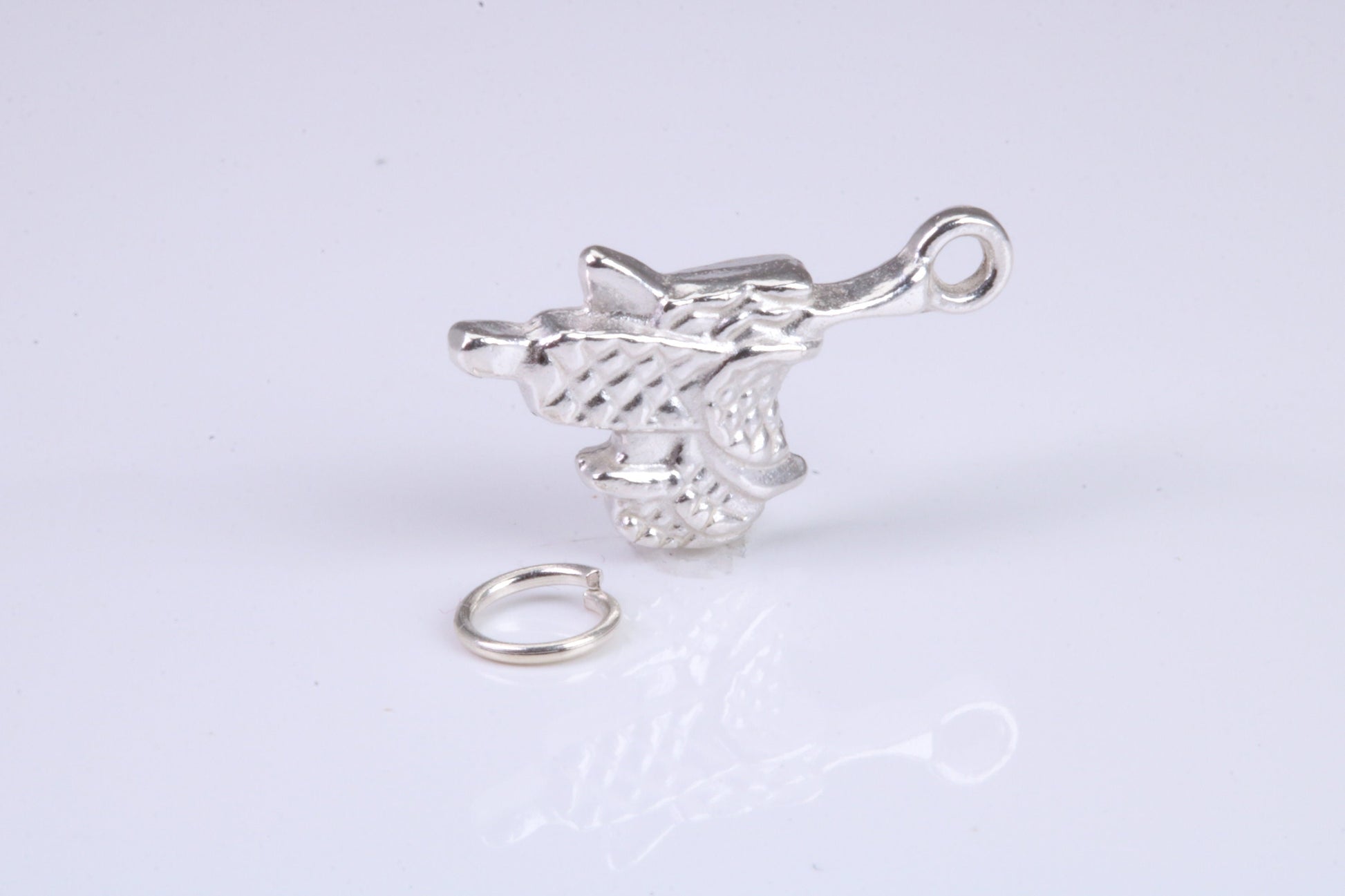 Horse Saddle charm, Traditional Charm, Made from Solid 925 Grade Sterling Silver, Complete with Attachment Link