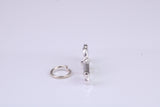 Key Charm, Traditional Charm, Made from Solid 925 Grade Sterling Silver, Complete with Attachment Link