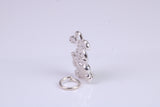 Bunny Rabbit Charm, Traditional Charm, Made from Solid 925 Grade Sterling Silver, Complete with Attachment Link