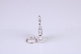 Bunny Rabbit Charm, Traditional Charm, Made from Solid 925 Grade Sterling Silver, Complete with Attachment Link