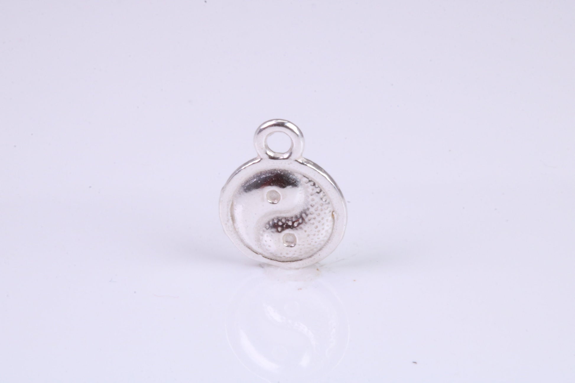 Ying and Yang Charm, Traditional Charm, Made from Solid 925 Grade Sterling Silver, Complete with Attachment Link