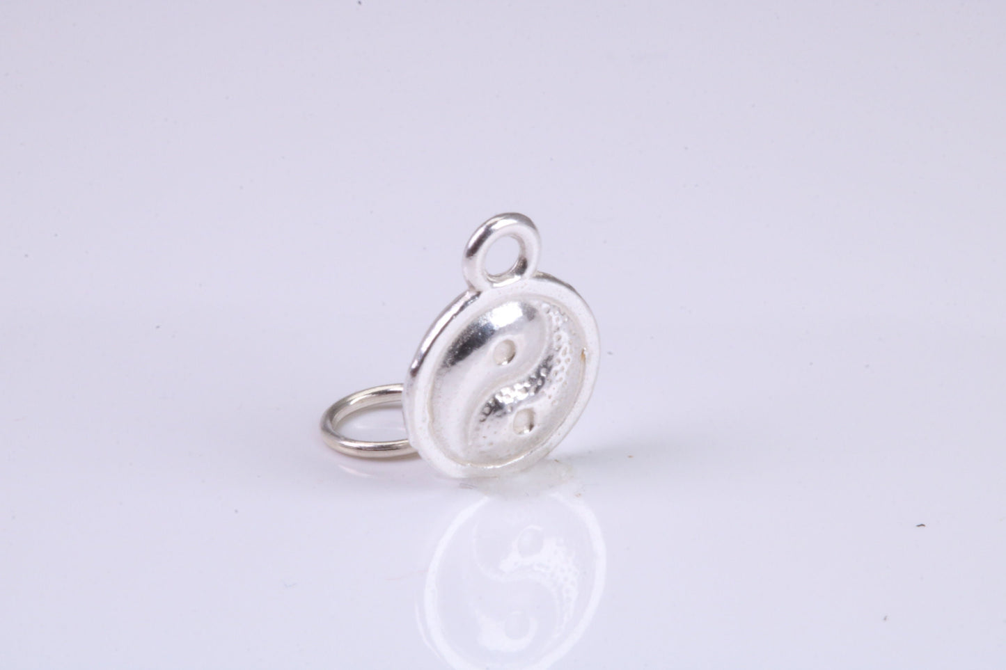 Ying and Yang Charm, Traditional Charm, Made from Solid 925 Grade Sterling Silver, Complete with Attachment Link