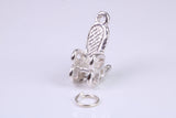 Rocking Chair Charm, Traditional Charm, Made from Solid 925 Grade Sterling Silver, Complete with Attachment Link