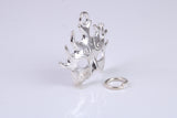 Pantomime Mask Charm, Traditional Charm, Made from Solid 925 Grade Sterling Silver, Complete with Attachment Link