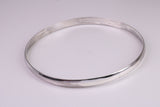 70 mm Round and 5 mm wide Solid Silver Bangle