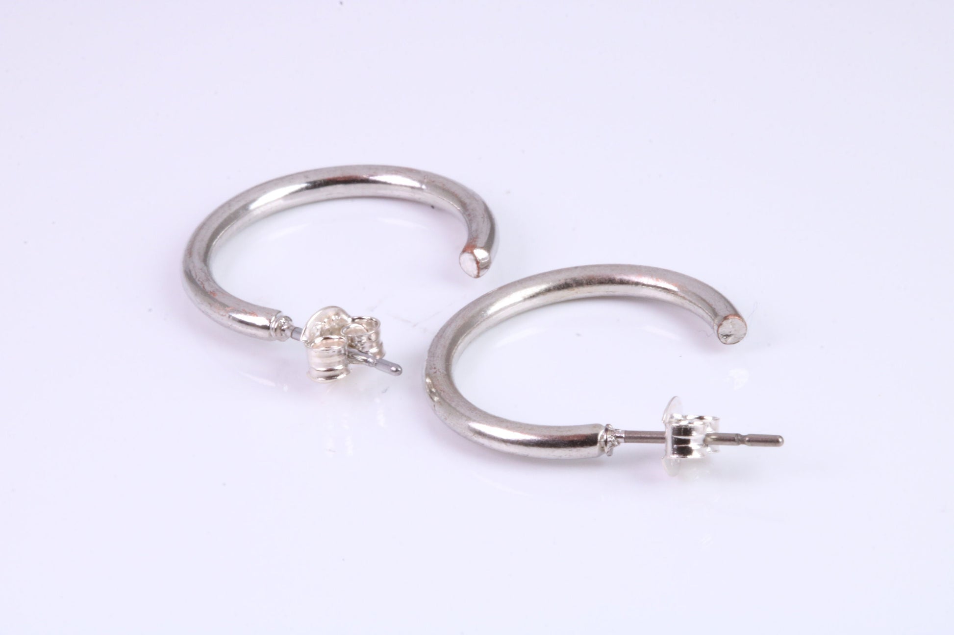 20 mm Round Creole Hoop Earrings Made from 925 Grade Sterling Silver