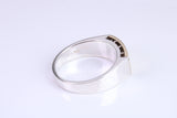 Gents Diamond set Signet Ring, Made from Yellow Gold and Silver, British Hallmarked