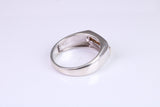Gents Diamond set Signet Ring, Made from Yellow Gold and Silver, British Hallmarked
