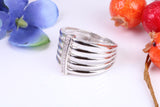 Ladies Diamond set Dress Ring, Made from Solid Silver
