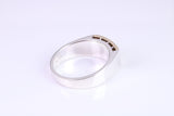 Gents Diamond set Signet Ring, Made from Yellow Gold and Silver, British Hallmarked