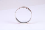 Gents 6 mm wide 9ct Rose Gold and Silver Band, Made from Rose Gold and Silver, British Hallmarked