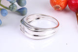 Gents Diamond set Signet Ring, Made from Solid Silver