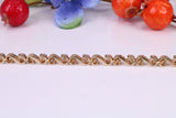 Cubic Zirconia set Bracelet, Made From Solid Yellow Gold, Gold and Diamond Look, British Hallmarked, Luxury Gift Boxed