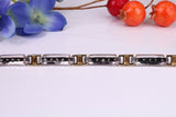 Natural Diamonds set Bracelet, Made From Solid Yellow and White Gold, British Hallmarked, Luxury Gift Boxed