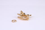 Rocking Horse Charm, Traditional Charm, Made from Solid Yellow Gold, British Hallmarked, Complete with Attachment Link