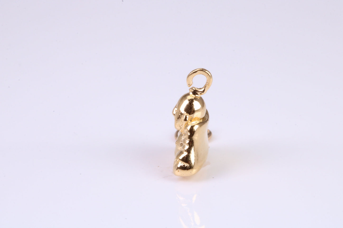 Buddha Charm, Traditional Charm, Made from Solid Yellow Gold, British Hallmarked, Complete with Attachment Link