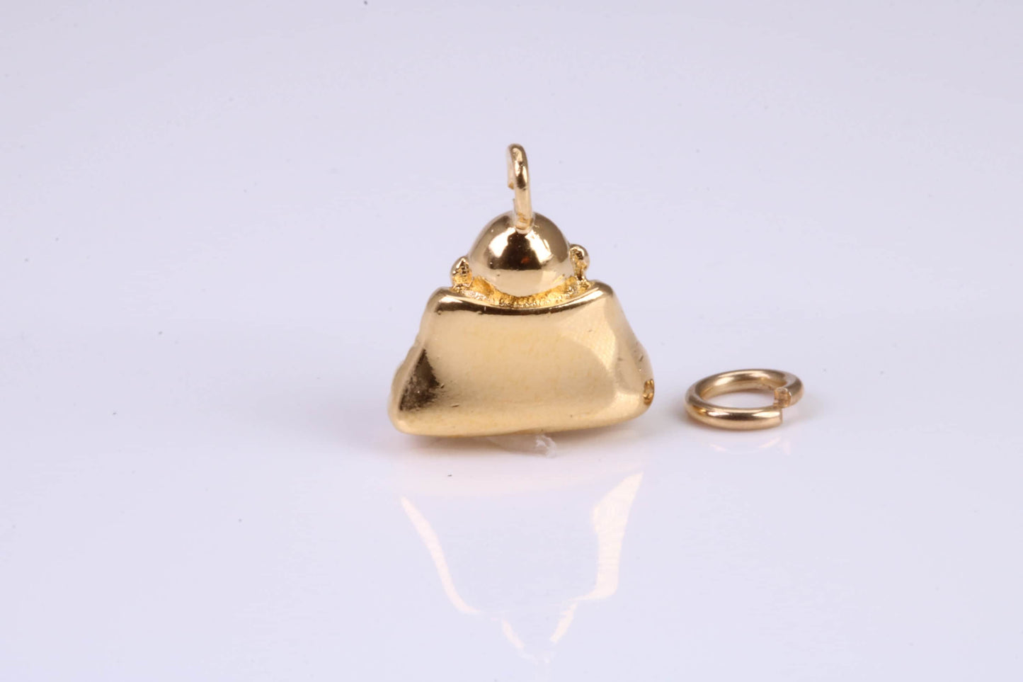 Buddha Charm, Traditional Charm, Made from Solid Yellow Gold, British Hallmarked, Complete with Attachment Link