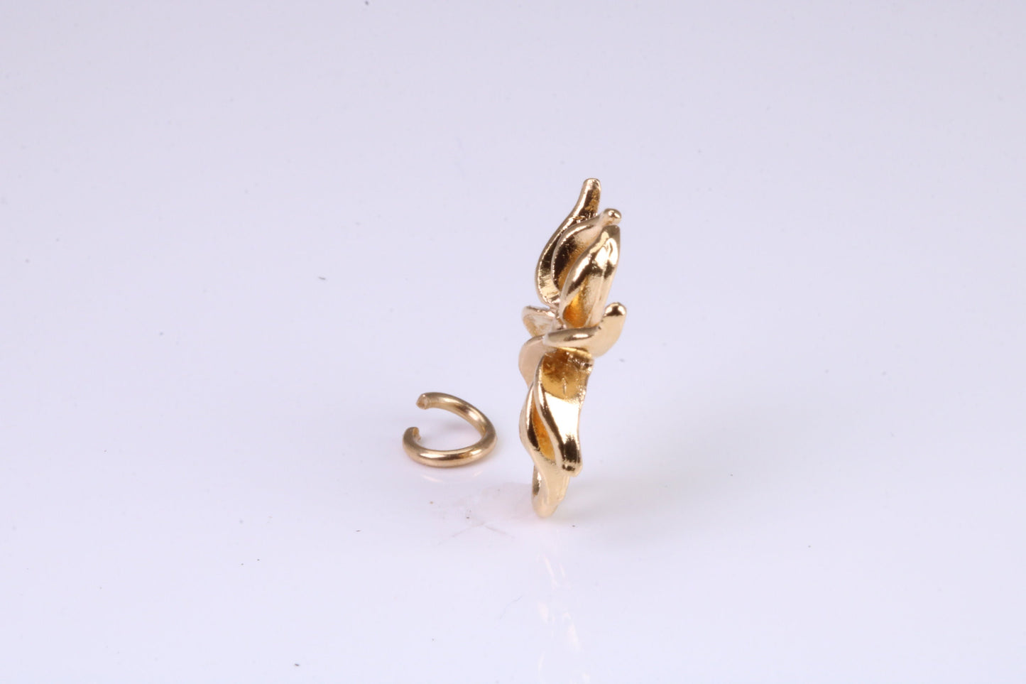 Spider Charm, Traditional Charm, Made from Solid Yellow Gold, British Hallmarked, Complete with Attachment Link