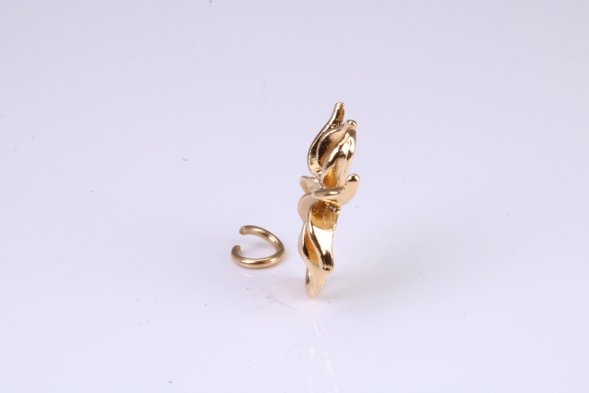 Spider Charm, Traditional Charm, Made from Solid Yellow Gold, British Hallmarked, Complete with Attachment Link