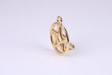 Pentagram Charm, Made from solid Yellow Gold, British Hallmarked