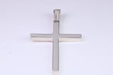 Very Large 50 mm Long Chunky Cross, Made From Solid Cast Silver, Option of Silver Chain, British Hallmarked