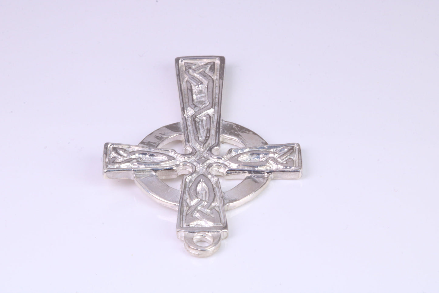 Large 42 mm Long Celtic Cross, Made From Solid Cast Silver