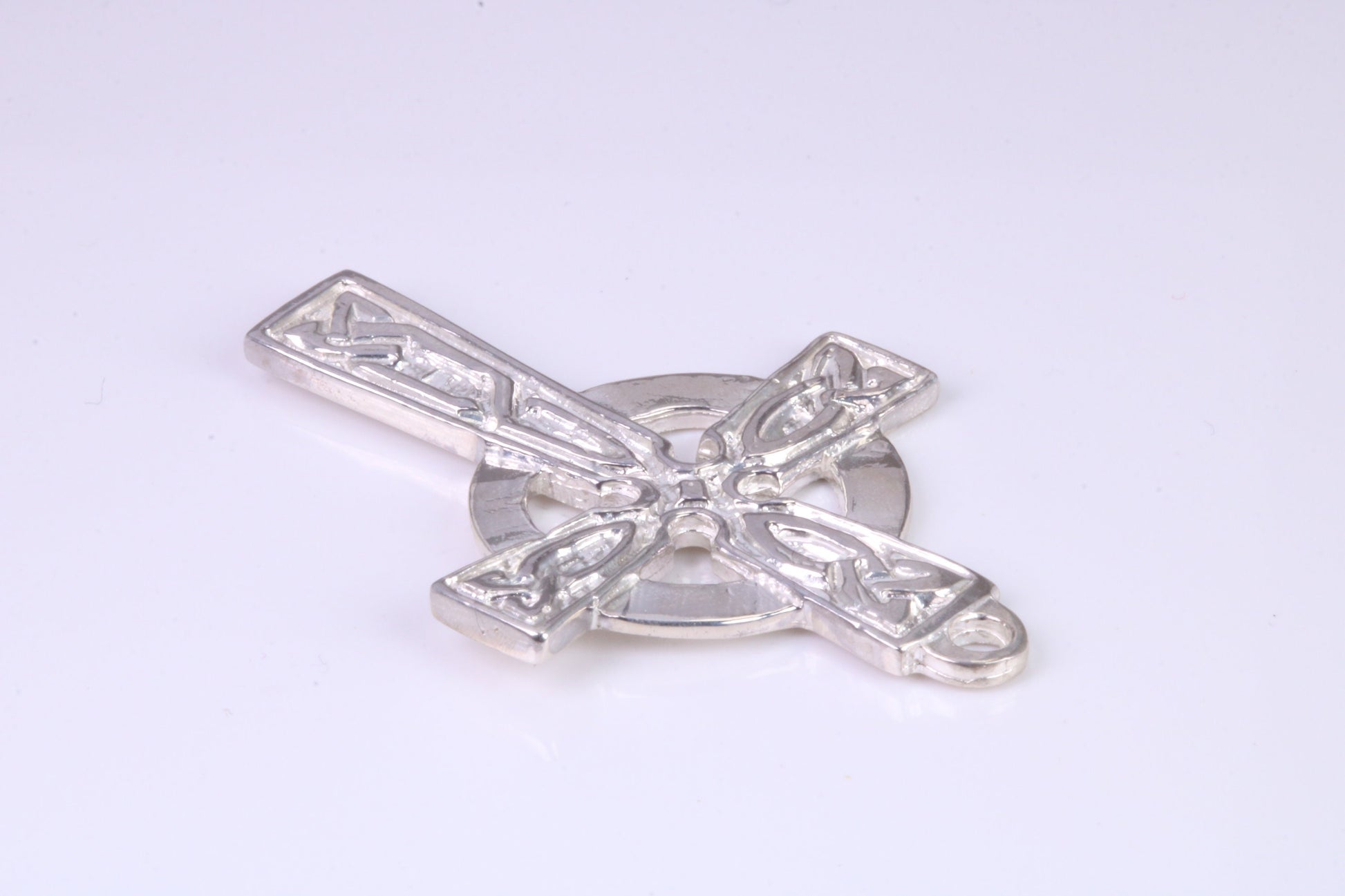 Large 42 mm Long Celtic Cross, Made From Solid Cast Silver