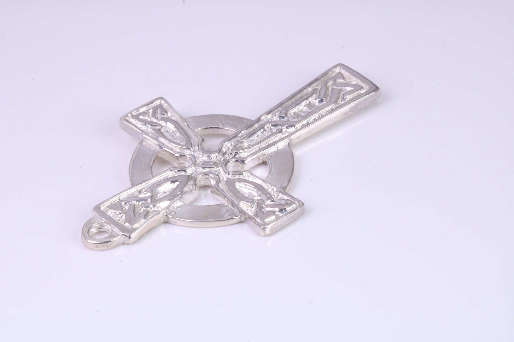 Large 42 mm Long Celtic Cross, Made From Solid Cast Silver