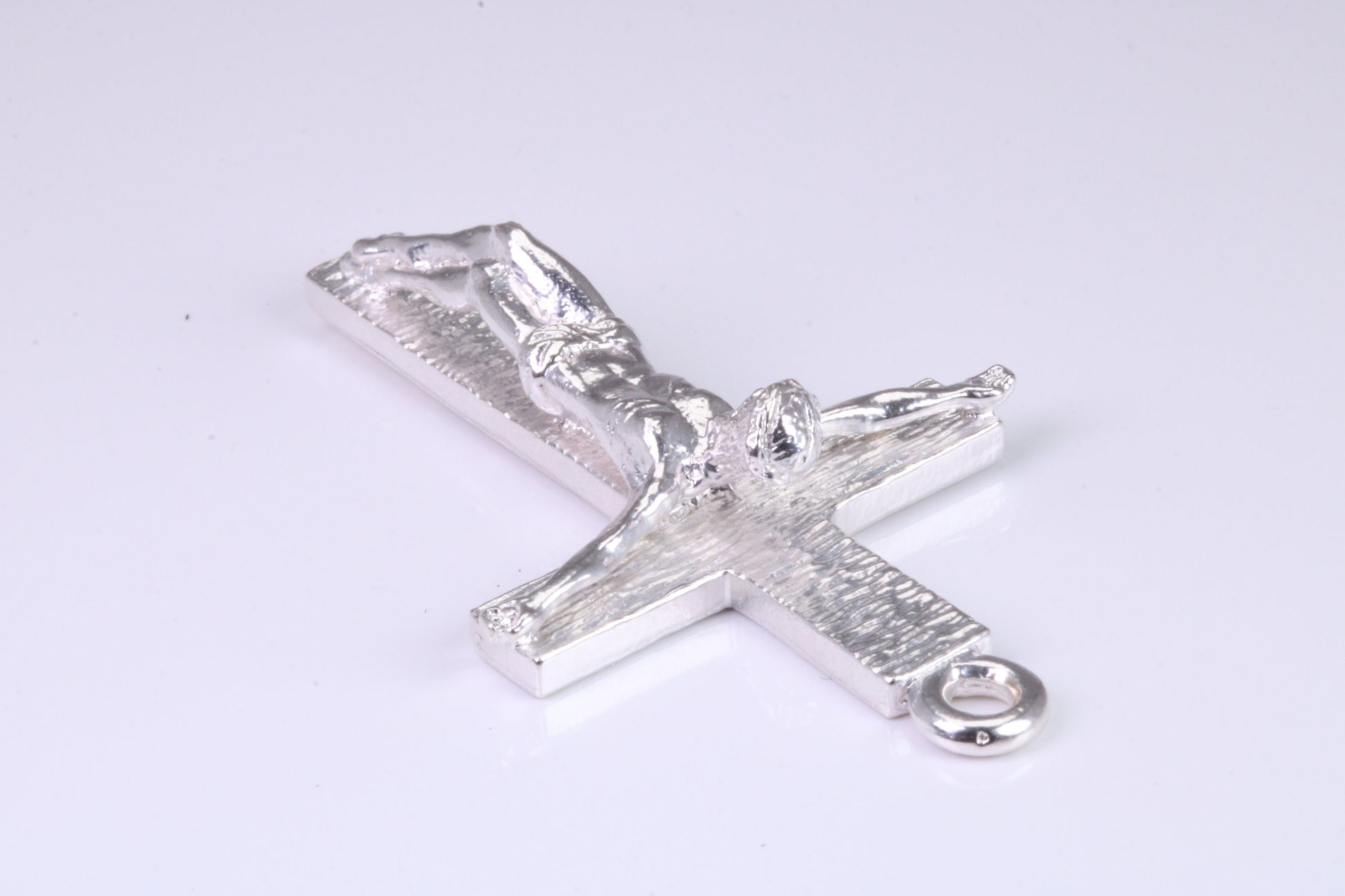 55 mm Long, Large and Heavy Sterling Silver Crucifix, Made From Solid Cast Silver, British Hallmarked