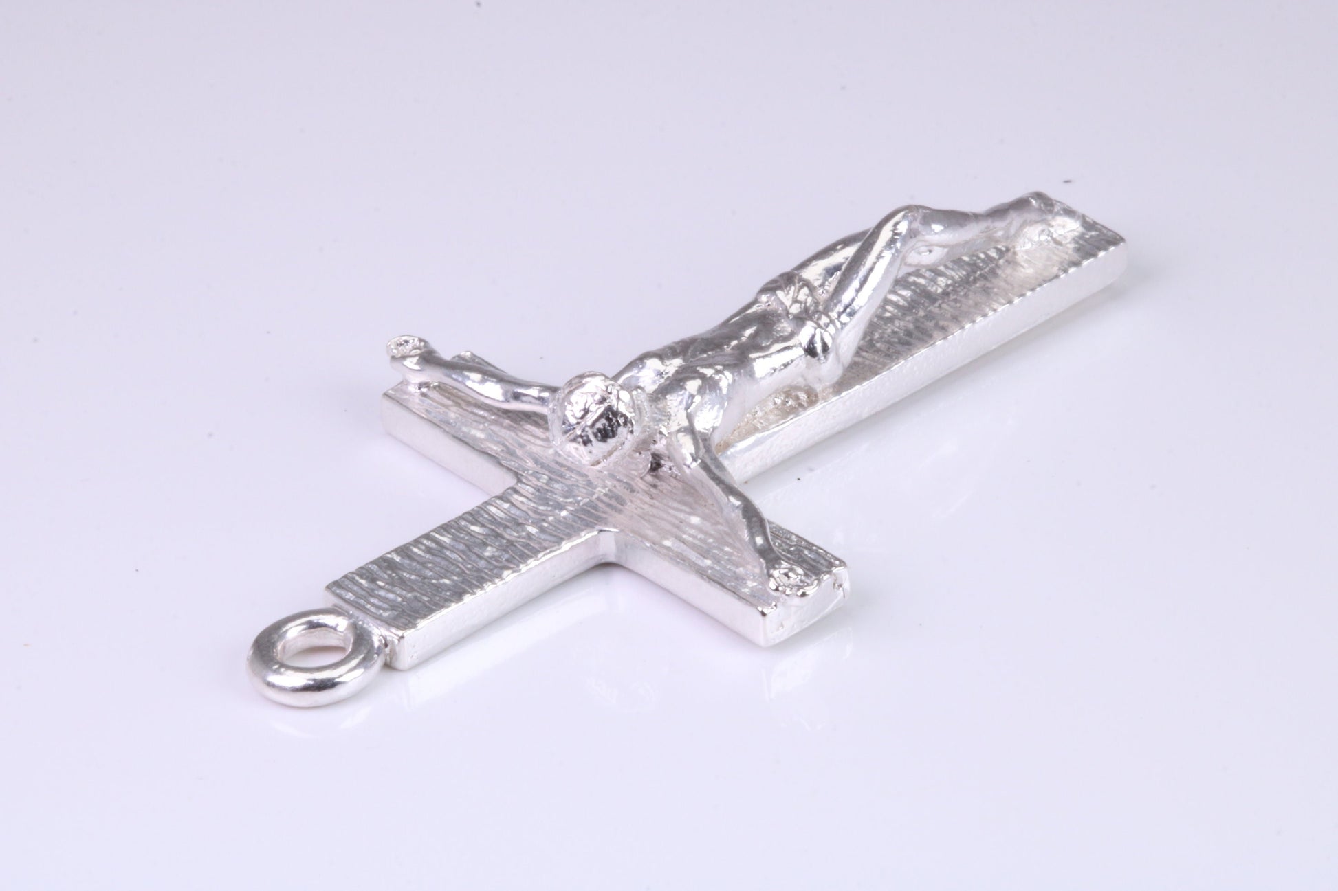 55 mm Long, Large and Heavy Sterling Silver Crucifix, Made From Solid Cast Silver, British Hallmarked