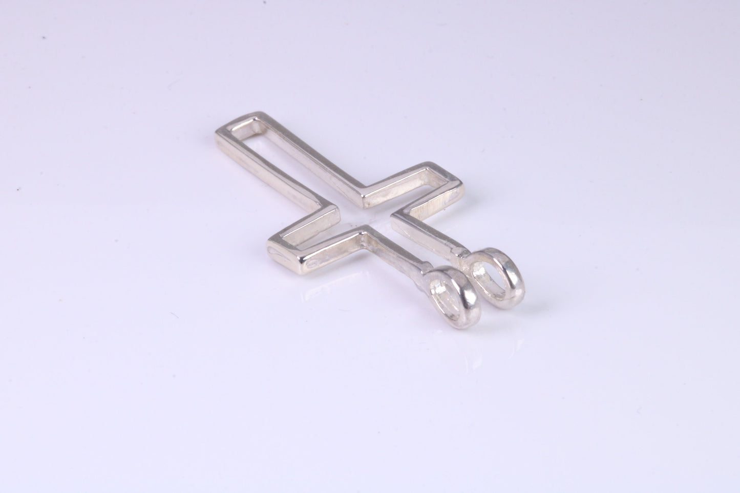42 mm Long, Open Cross, Made From Solid Cast Silver