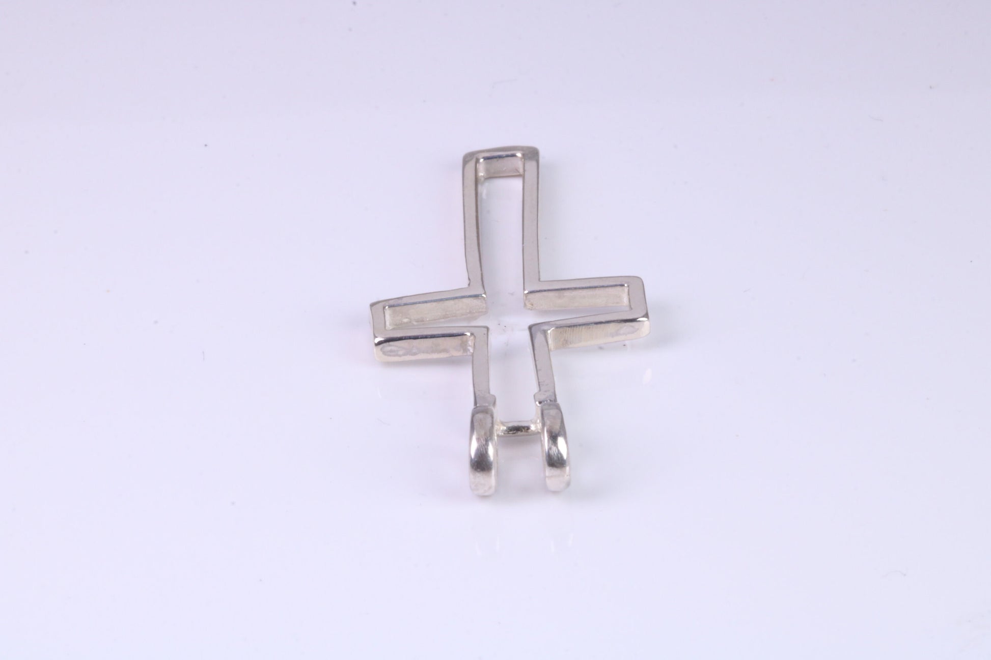 42 mm Long, Open Cross, Made From Solid Cast Silver