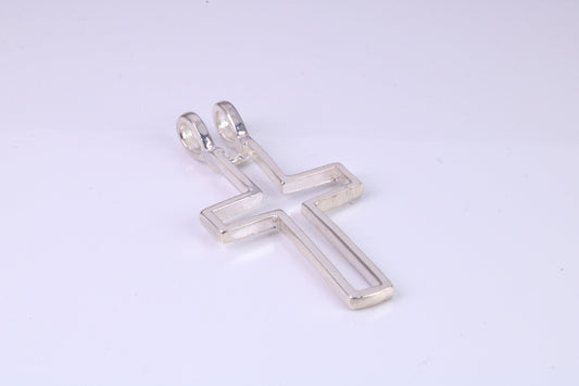 42 mm Long, Open Cross, Made From Solid Cast Silver