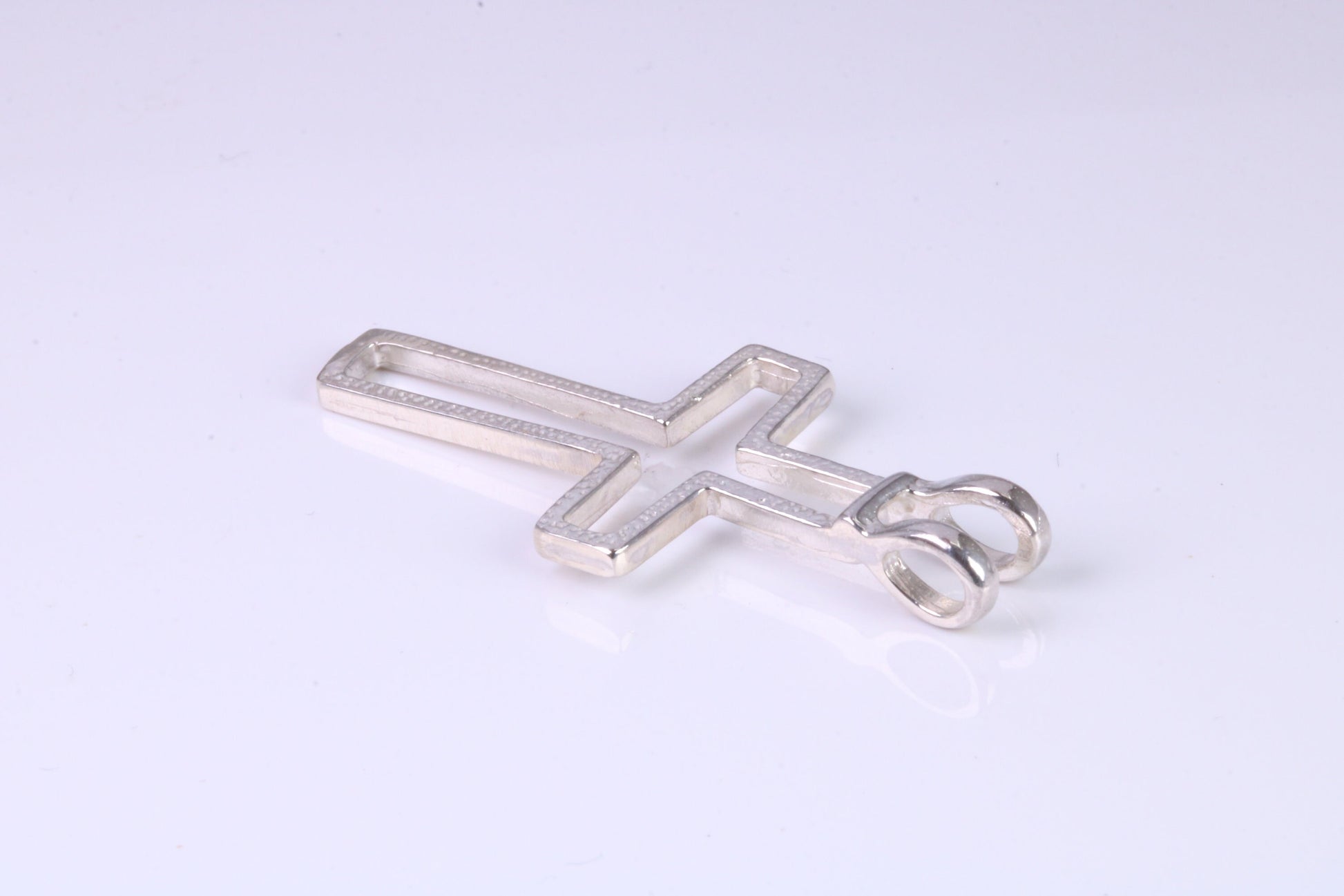 42 mm Long, Open Cross, Made From Solid Cast Silver